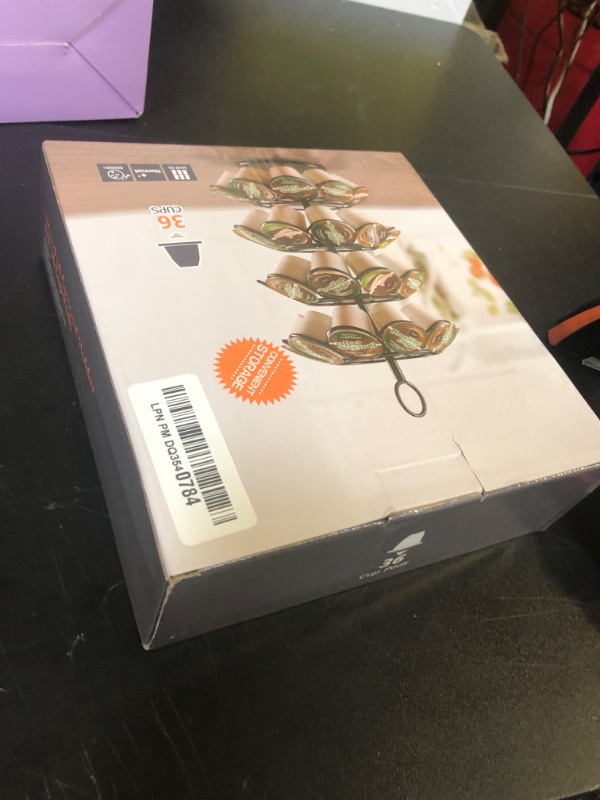 Photo 1 of KIMIUP Coffee Pod Holder, Storage Compatible with K-Cups(36 Pods), Kitchen Detachable Organizer for Countertop, Spins 360-Degrees Carousel