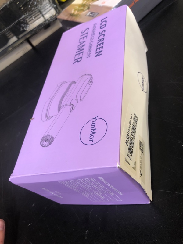 Photo 1 of Handheld Portable Steamer for Clothes - LCD Display, Dual Function Wet/Dry Iron, 15s Heat-up, Rotatable Head - Home Travel Use clothes steamer