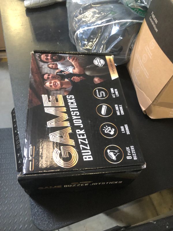 Photo 1 of Digital Energy Handheld Game System - Console Displays First Buzz-in - Great for Jeopardy, Family Feud, Trivia and Buzzer Games - Console with 8 Joystick Buzzers