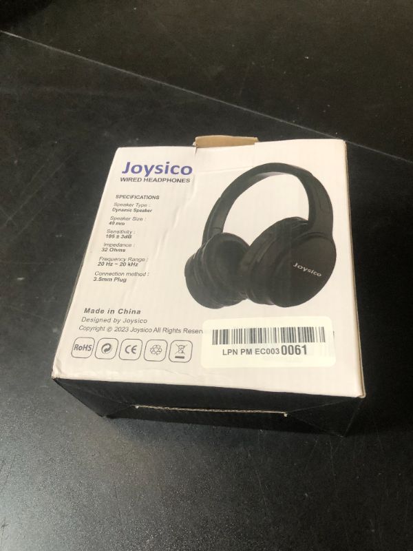 Photo 1 of Joysico 19.5Ft / 6M Extra Long Cord Headphones for TV PC with Volume Control, Spring Coiled Cable, 3.5mm AUX, Wired Over Ear Earphones for Seniors Hard of Hearing, Large Comfortable Computer Headset