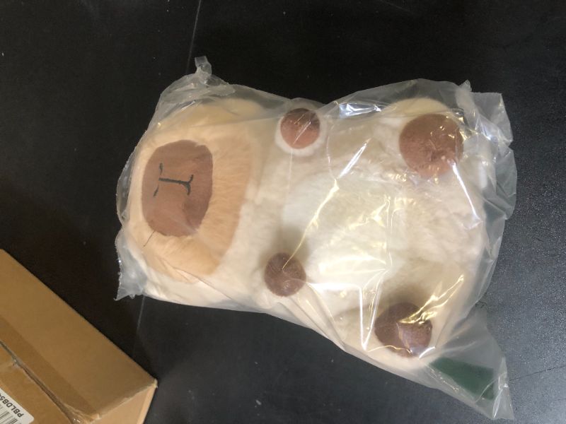 Photo 1 of TONGSONG Capybara - Bear Stuffed Animal Capybara Wearing Beige Bear Costume Plushies Dressed as Cute Funny Plush Toys for Kids Stuffed Animals Gift for Lover 10 Inch