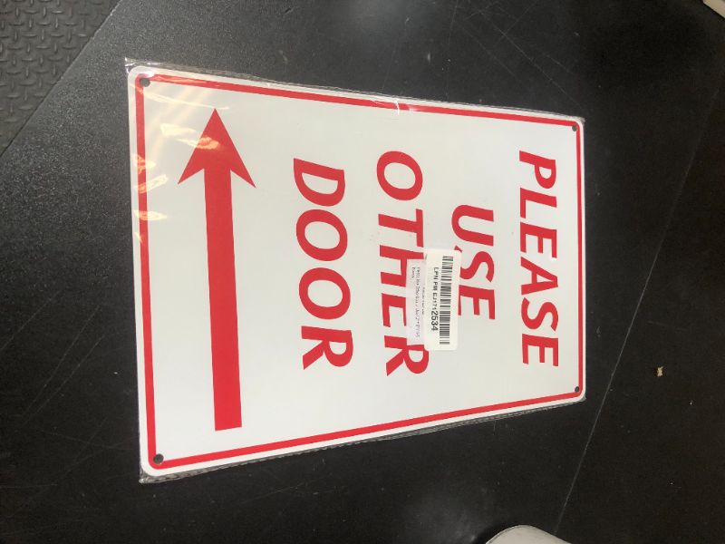 Photo 1 of Please Use Other Door Sign Left Arrow for Outdoor or Indoor Use 12" * 8" (164)