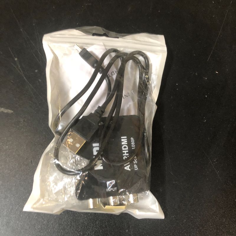 Photo 1 of BD&M AV to HDMI Converter, RCA to HDMI Adapter, Composite CVBS Video Audio Support PAL/NTSC for TV/PC/ PS3/ STB/Xbox VHS/VCR/Blue-Ray DVD Players