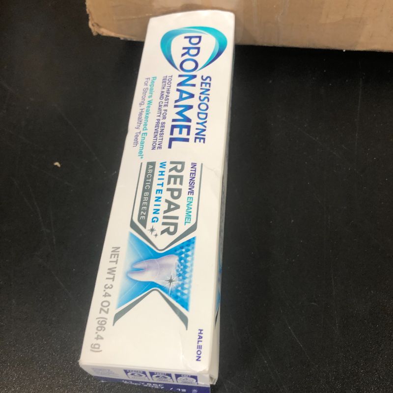 Photo 1 of Sensodyne Pronamel Intensive Enamel Repair Toothpaste for Sensitive Teeth and Cavity Protection, Whitening Toothpaste to Strengthen Enamel, Arctic Breeze - 3.4 Ounces x 4