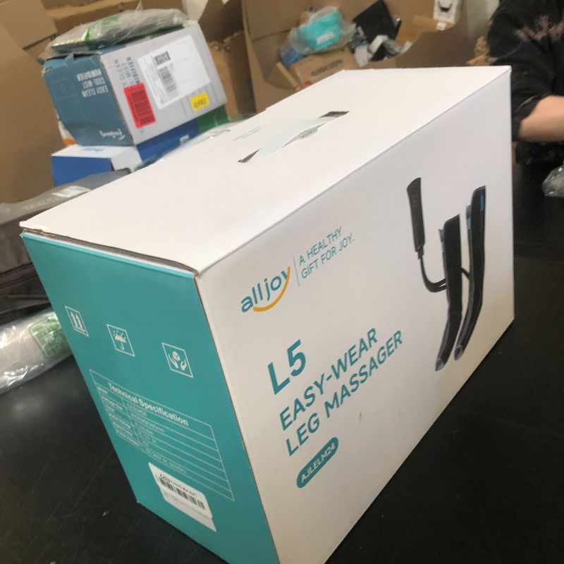 Photo 1 of ALLJOY Leg Massager with Heat and Compression, Zipper Leg Massager for Circulation and Pain Relief, Birthday Gifts for Dad Men Mom Women, Helpful for Lymphedema Edema RLS