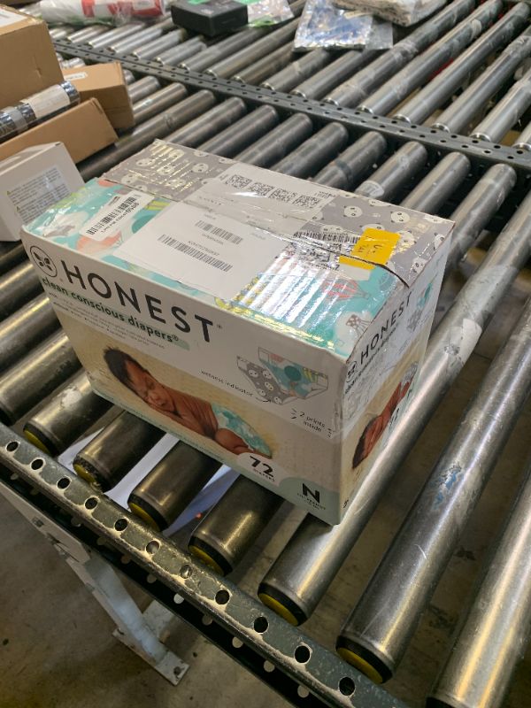 Photo 1 of The Honest Company Clean Conscious Diapers for Sensitive Skin | Hypoallergenic, Fragrance Free | Gender Neutral Prints | Club Box, Size Newborn, 72 Count (Prints May Temporarily Vary)
