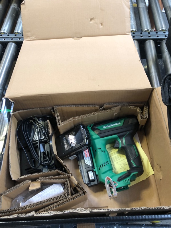 Photo 1 of Metabo HPT Cordless Pin Nailer Kit, 18V, 23 Gauge, 5/8" up to 1-3/8" Pin Nails, 3000 Nails Per Charge, Compact 3.0 Ah Lithium Ion Battery, Lifetime Tool Warranty (NP18DSAL)