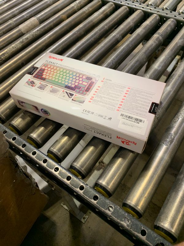 Photo 1 of Redragon K708 Pro Wireless Mechanical Gaming Keyboard - Gasket-Mounted RGB Backlit, 81 Customizable Keys, 3-Mode (2.4G/Bluetooth/USB), Hot-Swap Pre-Lubed Switches, Screen & Control Knob - White Green