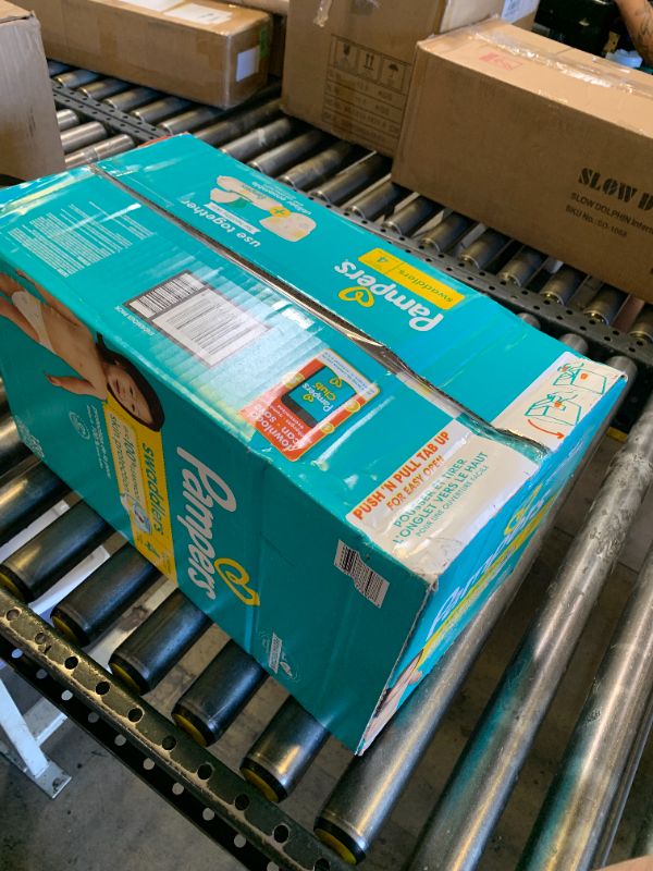 Photo 1 of Pampers Baby Diapers - Swaddlers - Size 4, 120 Count, Ultra Absorbent Disposable Infant Diaper