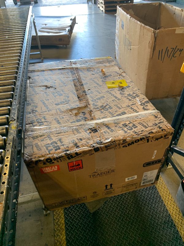 Photo 1 of Traeger Grills Woodridge Pro Electric Wood Pellet Grill and Smoker, 970 Sq. In., Outdoor Pellet Smoker Grill with Digital Sensor and Side Shelf, Wi-FIRE Technology, Super Smoke Mode, TFB97JLH