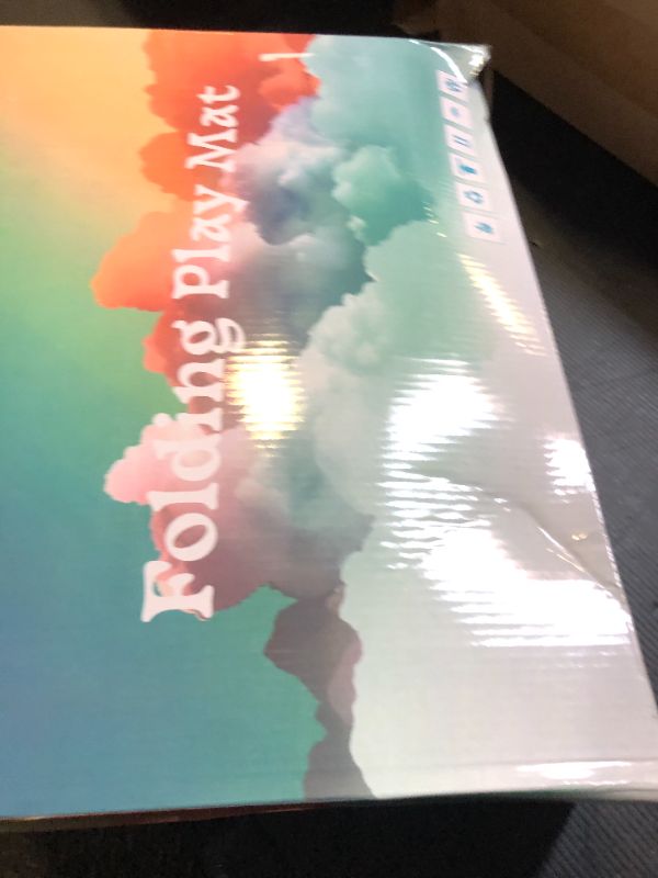 Photo 1 of Baby Play Mat, 50 x 50 Inch Play Mat Perfect for Use Baby Playpen, Foldable Baby Foam Playmat for Floor, Portable Waterproof Activity PlayMats for Babies, Infants and Toddlers