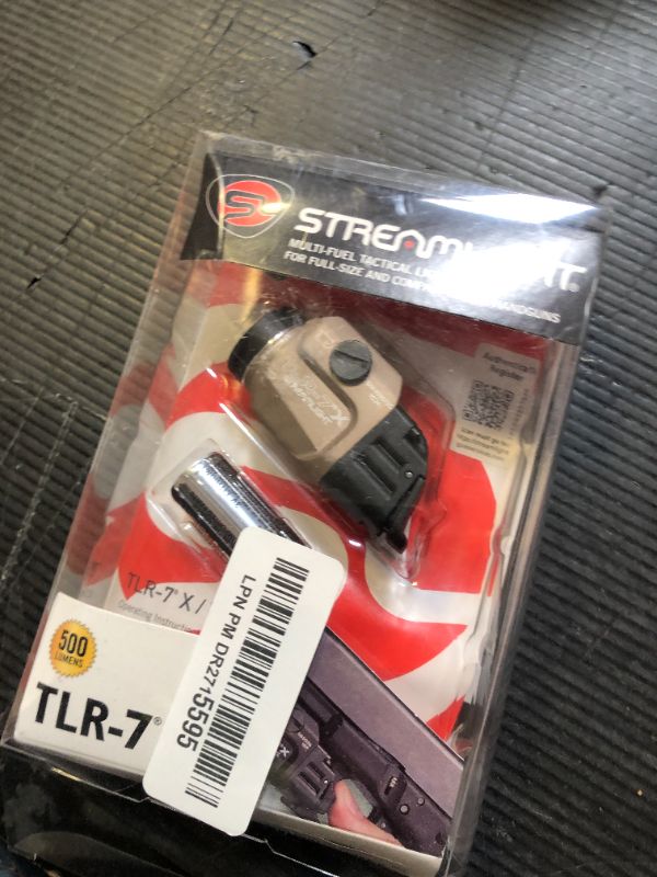 Photo 1 of Streamlight 69429 TLR-7 X 500-Lumen Compact Tactical Weapon Light with High & Low Paddle Switches and Key Kit, Flat Dark Earth