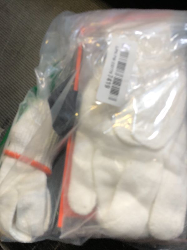 Photo 1 of ANBOSON BBQ Gloves for Cooking Baking Grilling, 100 Count Disposable Nitrile Gloves and 4 Count Cotton Glove Liners Washable (6mil Nitrile, Large)