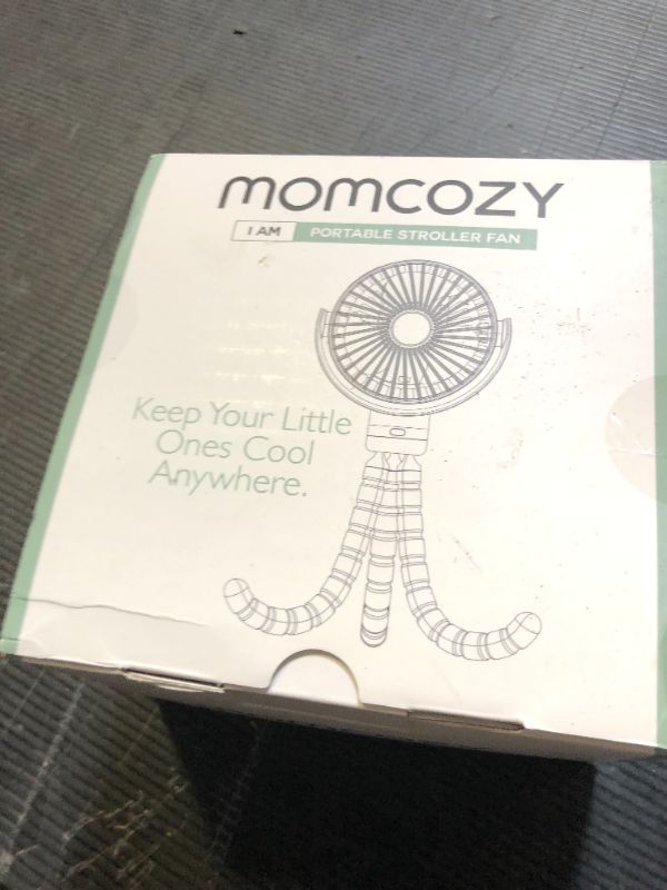 Photo 1 of Momcozy 8000mAh Portable Stroller Fan, 27H Ultra-long Battery Life Detachable 4 Speed 360°Rotate LED Night Light with 2 Modes, USB Rechargeable Handheld Cooling Fan for Travel/Car Seat/Bedroom