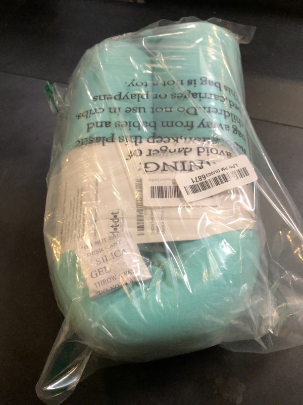 Photo 1 of Dot&Dot Twist Memory Foam Travel Pillow for Airplanes - Travel Neck Pillow for Sleeping - Airplane Pillow for Neck Support - Adjustable, Bendable Neck Roll Pillow (Mint, One Size)