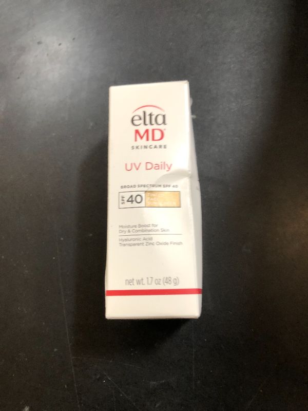 Photo 1 of EltaMD UV Daily Tinted SPF 40 Face Sunscreen Moisturizer with Zinc Oxide, Tinted Daily Face Moisturizer with SPF, Sunscreen for Dry Skin,1.7 oz Pump
