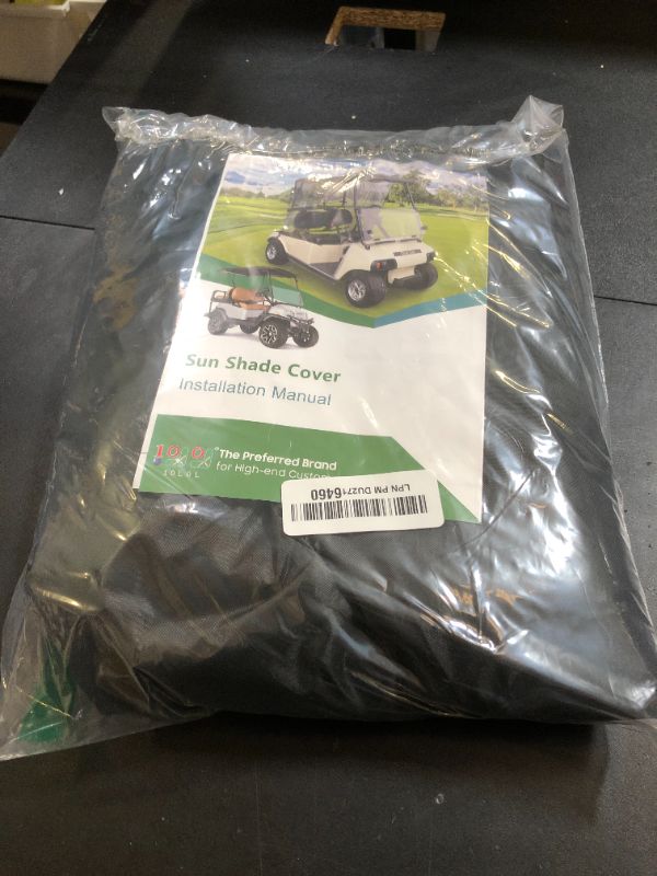 Photo 1 of 10L0L Golf Cart Sun Shade Cover for Club Car Precedent and EZGO TXT, UV Heat Resistant Sunshade Curtain