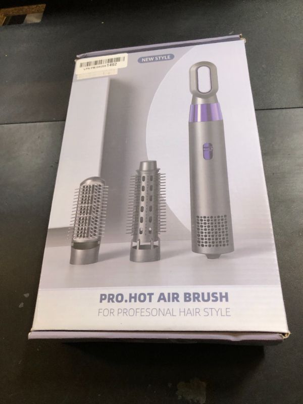 Photo 1 of 3-in-1 Blow Dryer Brush & Styler Set - Ionic Thermal Hair Brush for Frizz-Free Salon Blowouts at Home, for Curling Iron,Hair Straightener, Hair Dryer, 3 Detachable Brush Heads & Lightweight Design