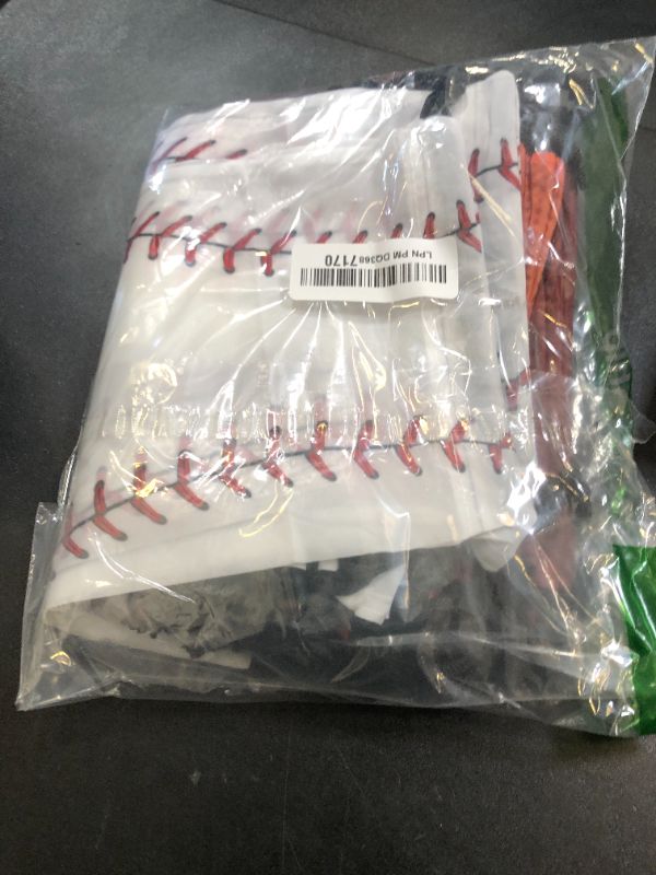 Photo 1 of Berlune 24 Pcs Sports Goodie Bags 7 x 10 Inch Football Drawstring Bag Bulk Baseball Basketball Party Favors Bags Snack Treat Gift Supplies