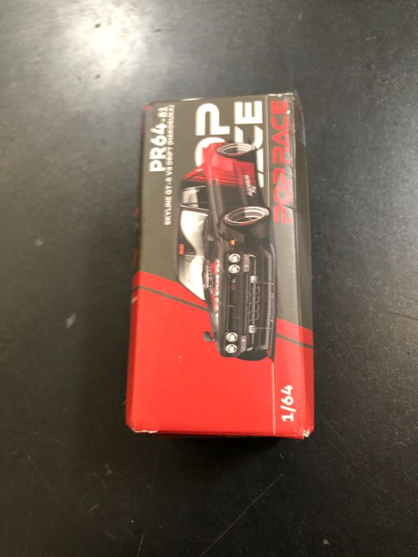 Photo 1 of Diecast Collectibles Model Car Compatible with Pop Race 1:64 Nissan Skyline GTR V8 Drift Hakosuka ADVAN Limited Edition PR640081
