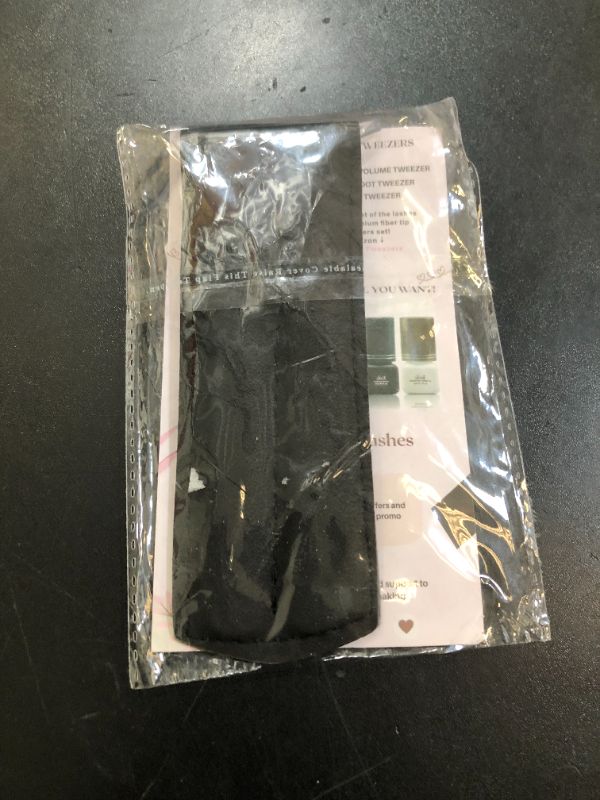 Photo 1 of SIVOTE Lash Tweezers for Eyelash Extensions, Hand Calibrated Straight & Curved Tip, Pack of 2, Black