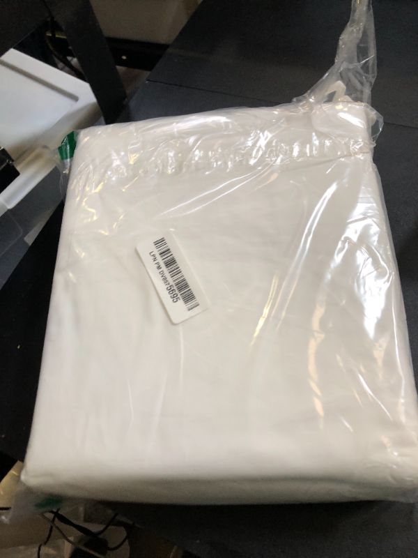 Photo 1 of Ella Jayne Percale Sheets Full (4 Pieces) Permium 100% Cotton Percale TC300, Hotel Luxury Collection, Deep Pockets and Cooling Cotton Percale Sheets Full (White)