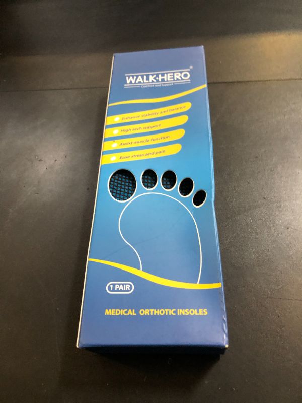 Photo 1 of Inserts Relieve Plantar Fasciitis - Flat Feet Insoles Arch Supports, Orthotic Insoles for Foot Pain Arch Pain Reduce Muscle Fatigue Absorb Shock (Mens 6-6 1/2 | Womens 8-8 1/2)