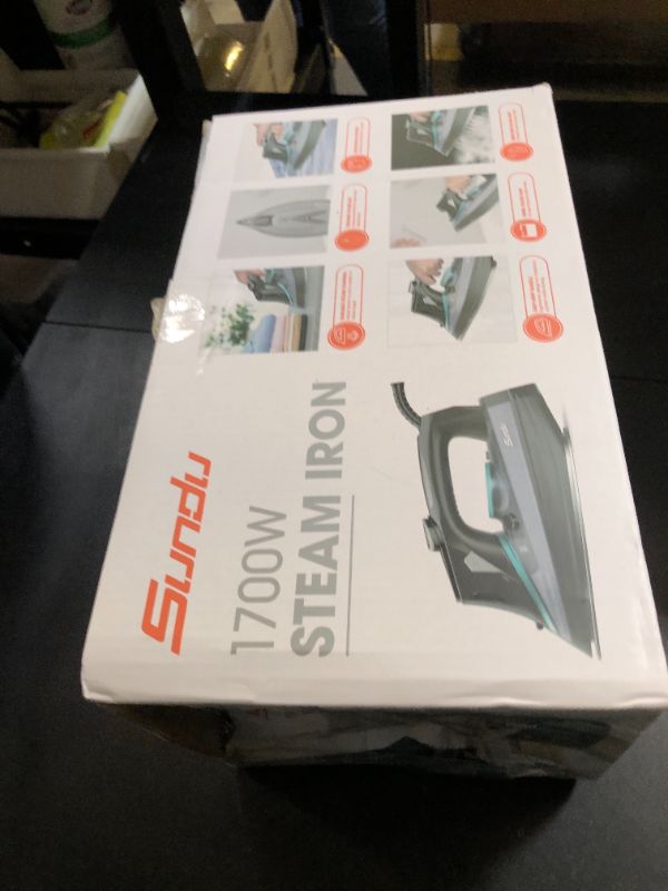 Photo 1 of Steam Iron for Clothes 1700W with Non-123456789