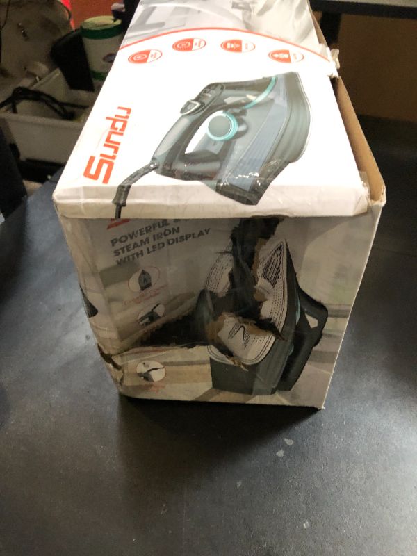 Photo 1 of Steam Iron for Clothes 1700W with Non-123456789