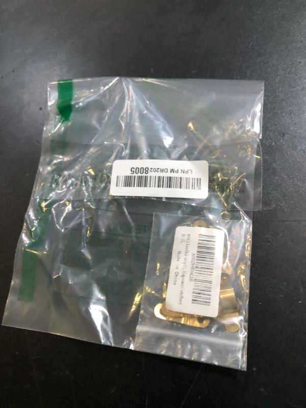 Photo 1 of 20 PCS Two Hole Strap U Bracket Tube Strap Tension Clips, Pipe Strap Clamp,Refrigerator/Freezer-Iron Clip-for Repair of Evaporator Coils(Brass)