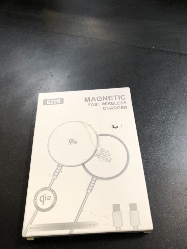 Photo 1 of Qi2 Magnetic Wireless Charger for iPhone 16 Qi2 Certified 15W Mag Safe Charger for iPhone 16/15/14/13/12 Series 2 Pack Apple Wireless Magnet Charging Pad Mag-Safe Accessories for AirPods