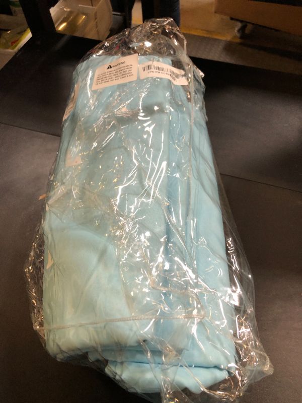 Photo 1 of BRILLMAX 6 Pack Light Blue Tablecloths for 8 Foot Rectangle Tables 90 x 156 Inch - 8ft Rectangular Bulk Linen Polyester Fabric Washable Cloth Cover for Wedding Reception Banquet Birthday Party