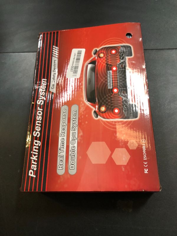 Photo 1 of ELSNU Car Parking Sensors Kit Reverse Radar parktronic System Auto Electronics Vehicle Back Assistant Reverse 8 Sensor (Grey)