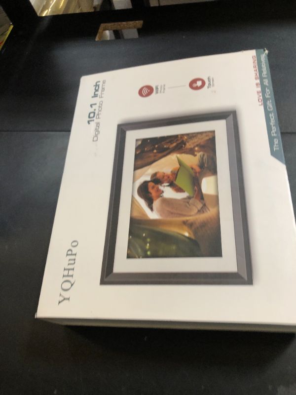 Photo 1 of Frameo Digital Picture Frame WiFi 10.1 inch IPS Touch Screen HD Display,16GB Storage, Auto-Rotate,Easy Setup to Share Photos or Videos via Frameo APP