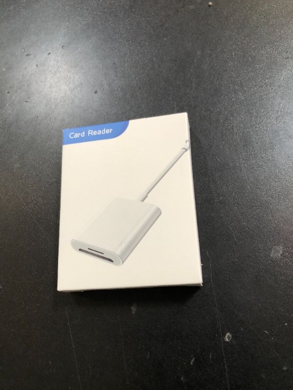 Photo 1 of SD Card Reader for iPhone iPad Camera,Dual Card Slot Memory Card Reader Supports SD and TF Card Trail Camera Viewer Sd Card Adapter Portable Micro Sd Card Reader No Application Required Plug and Play