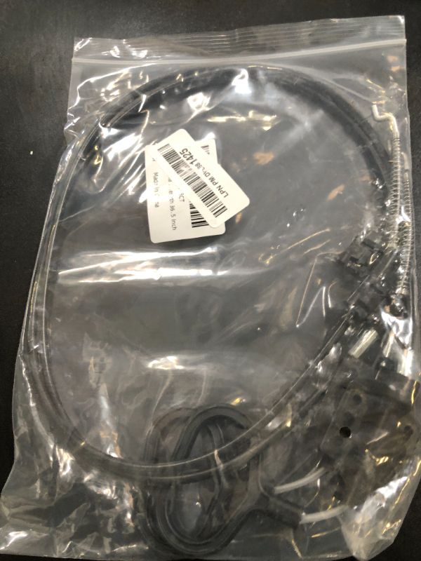 Photo 1 of YEYETUO Sofa Recliner Cables, 2PCS Release Cables Replacement D Ring Pull Handle, Recliner Replacement Parts Hook Exposed Length 4.75 Inch, Total Length 36.5 Inch