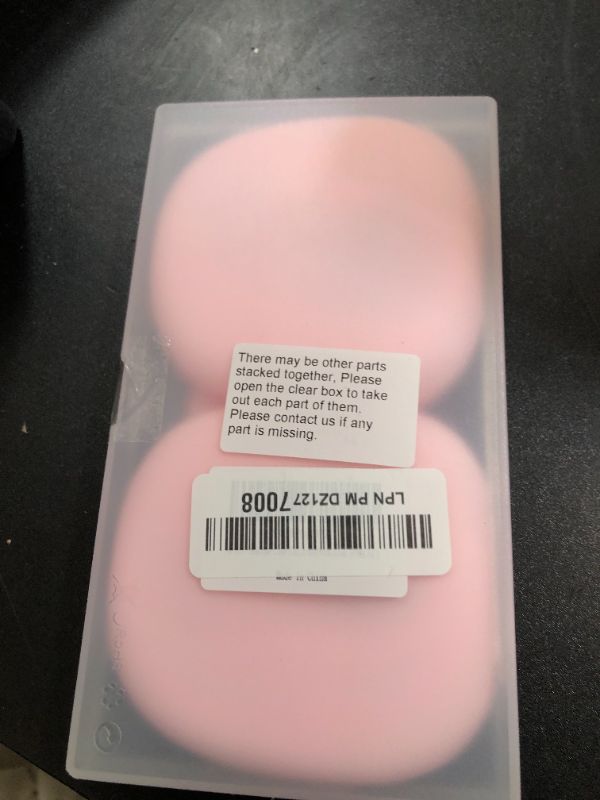 Photo 1 of Silicone Case Cover for AirPods Max Headphones, Ear Pad Case Cover/Ear Cups Cover/Headband Cover for AirPods Max (USB-C/Lightning)(2024/2020),Accessories Silicone Protector for Apple AirPods Max, Pink