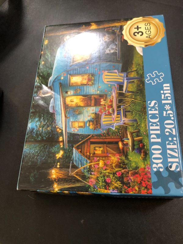 Photo 1 of 300 Pieces Puzzles for Adults | Camper Cat Jigsaw Puzzles | Large 300 Piece Puzzle for Children Adults Seniors | Sturdy,Safe | Engaging & Educational Toys Great Gift for Boys Girls 20.5 x 15 in