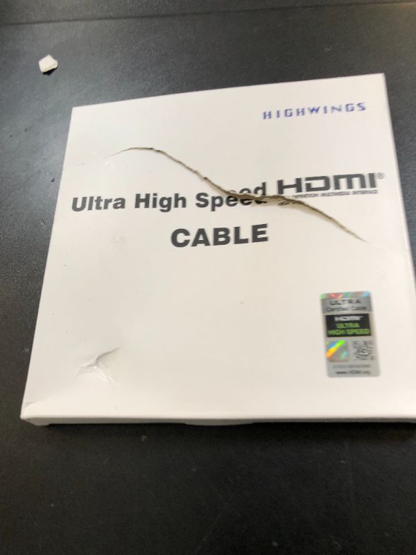 Photo 1 of Highwings 8K 10K 4K HDMI Cable 48Gbps 6.6FT/2M, Certified Ultra High Speed HDMI Cable Braided Cord-4K@120Hz 8K@60Hz, DTS:X, HDCP 2.2 & 2.3, HDR 10 Compatible with Roku TV/PS5/HDTV/Blu-ray