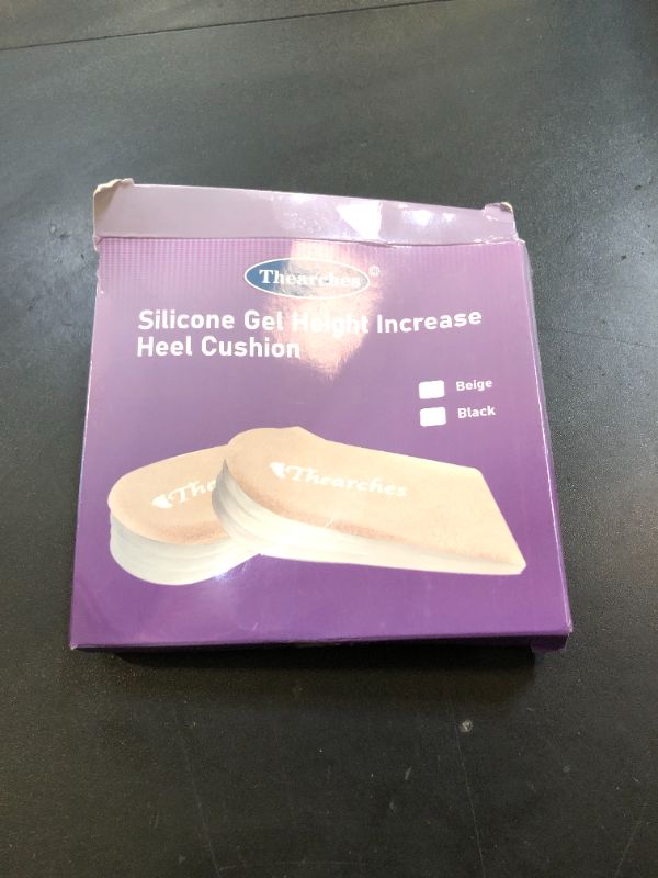 Photo 1 of Thearches Adjustable Heel Insoles, 2.3 Inch Lift, Shock Absorbing PU GEL, Self-Adhesive, Suitable for Women and Men, Washable and Reusable