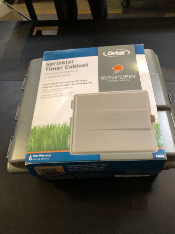 Photo 1 of Orbit 57095 Outdoor-Mounted Controller Timer Box Cover, Grey