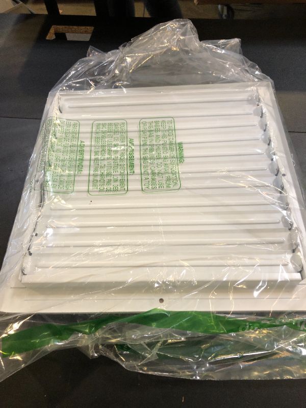 Photo 1 of HBW 12"x 12" (Duct Opening Size) 4-Way Stamped Face Steel Ceiling/sidewall Air Supply Register - Vent Cover - Actual Outside Dimension 13.75" X 13.75"