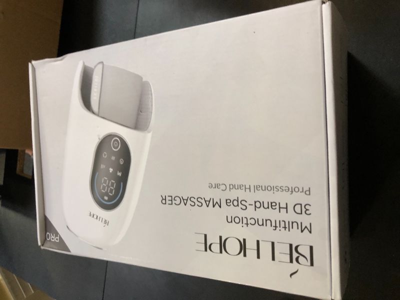 Photo 1 of belhope Hand Massage Device with 9 Modes and 4 Heating Options for Hot and Cold Therapy Hand and Wrist Massager for Arthritis and Carpal Tunnel Relief Ideal Home Gift for Women Men Father's Day