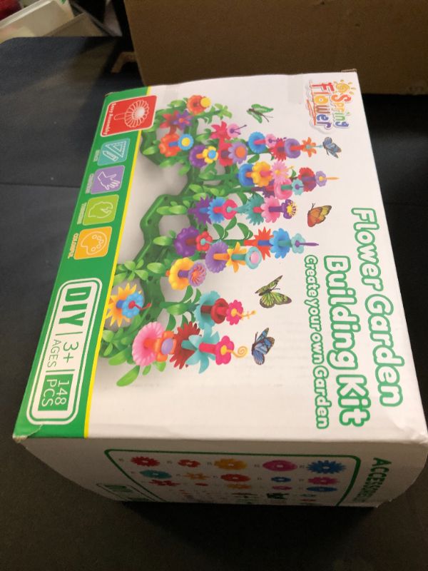 Photo 1 of SpringFlower Toys for Girls 3 4 5 6 7 Years Old, Flower Garden Building Kit with Storage case,Educational STEM Toy and Preschool Garden Play Set for Toddlers, 148pcs