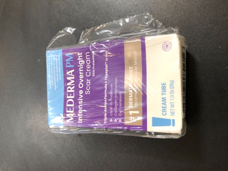 Photo 1 of Mederma PM Intensive Overnight Scar Cream, Works with Skin's Nighttime Regenerative Activity, Clinically Shown to Make Scars Smaller and Less Visible, 1.0 Oz (28g)
