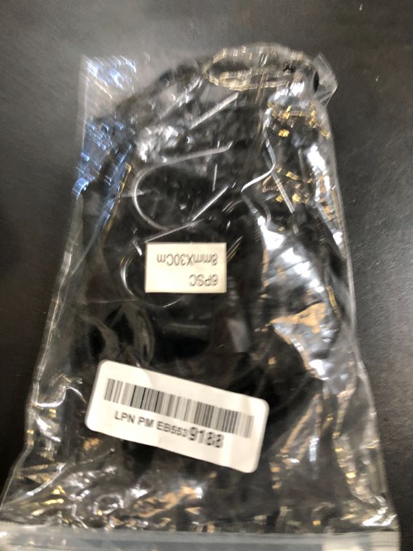Photo 1 of Rugtol Bungee Cords with Hooks, 12 Inch Long Heavy Duty Bungee Cords with Carabiner Clip Outdoor, 1/3 Inch Black Extra Strong Elastic Rope with Carabiner Hooks for Camping, Tarps, Bike, Tent, 6 Pack