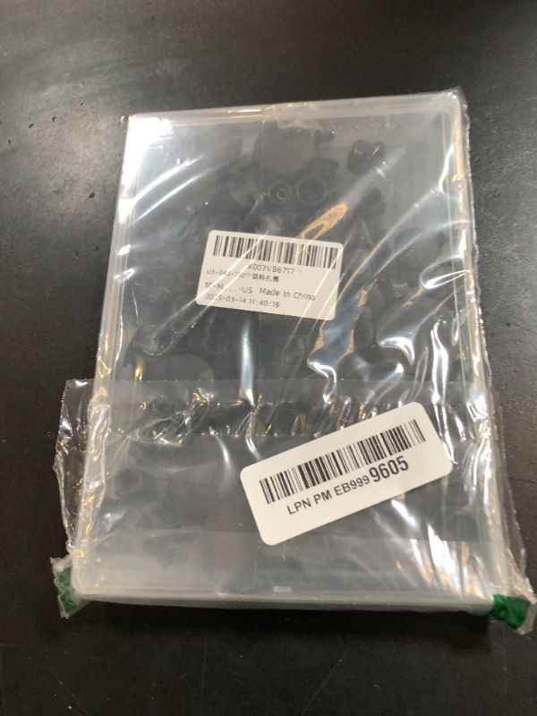 Photo 1 of Plastic Hole Plugs, 180pcs Black Panel Knockout Locking Plugs, Round Drill Screw Hole Plugs Covers for Kitchen Cabinet Furniture Insert End Caps, 1" 3/4" 1/2" 3/8" 5/16" 1/4" 1/5"