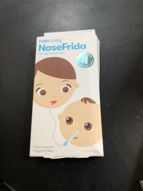Photo 1 of Frida Baby NoseFrida SnotSucker for Baby, Nasal Aspirator for Baby, Nose Sucker Nasal Aspirator for Allergy Relief + Congestion Relief, FSA/HSA Eligible