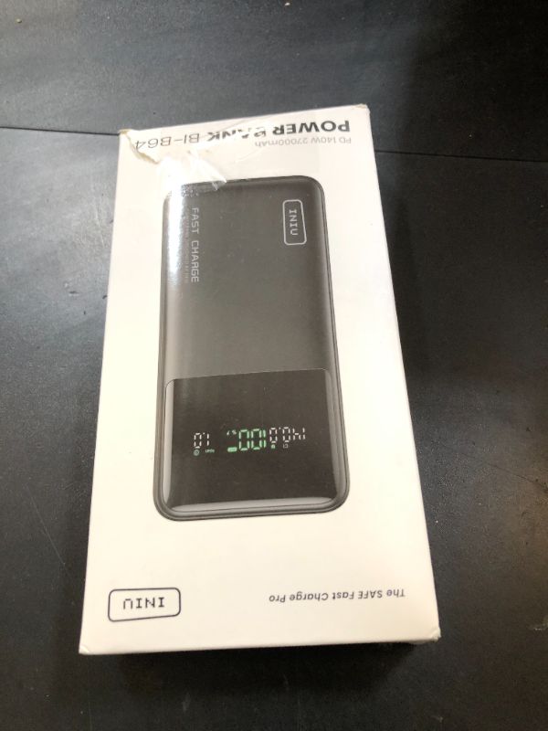 Photo 1 of INIU 140W Power Bank, 27000mAh High Capacity Laptop Portable Charger, USB C in&Out Tablet Powerbank, Digital Display Phone Charger, Travel Charger Compatible with iPhone 16, iPad, MacBook, Laptop etc.