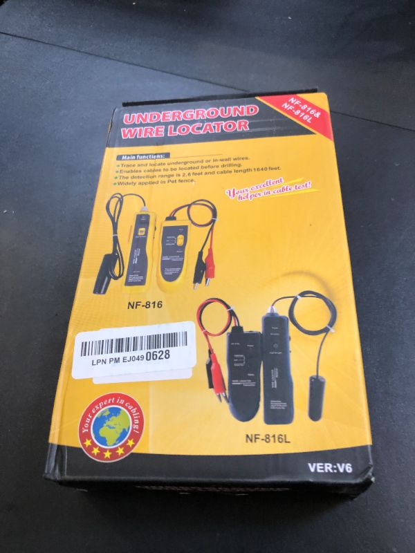 Photo 1 of SZJMS Underground Wire Locator, Underground Cable Locator for Pet Fence Buried Sprinkler Valve, Cable Tester for Locating Irrigation Tone Generator Kit Probe, Electrical Wire Tracer with Earphone